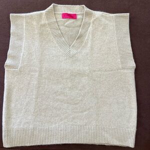 Elder statesman sleeveless sweater. Men’s S or women’s M/L